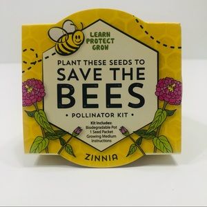 “Save the Bees” Pollinator Kit (Zinnia) NWT